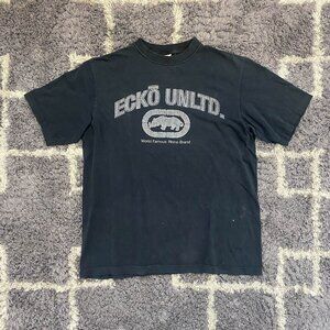Black Ecko Unltd T-Shirt | Rhino Graphic | Quick Shipping